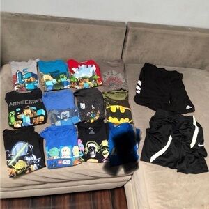 Boys size medium bundle. T shirts and shorts 14 items